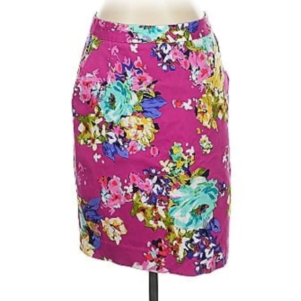 Charter Club Bright Floral Column Skirt size 6